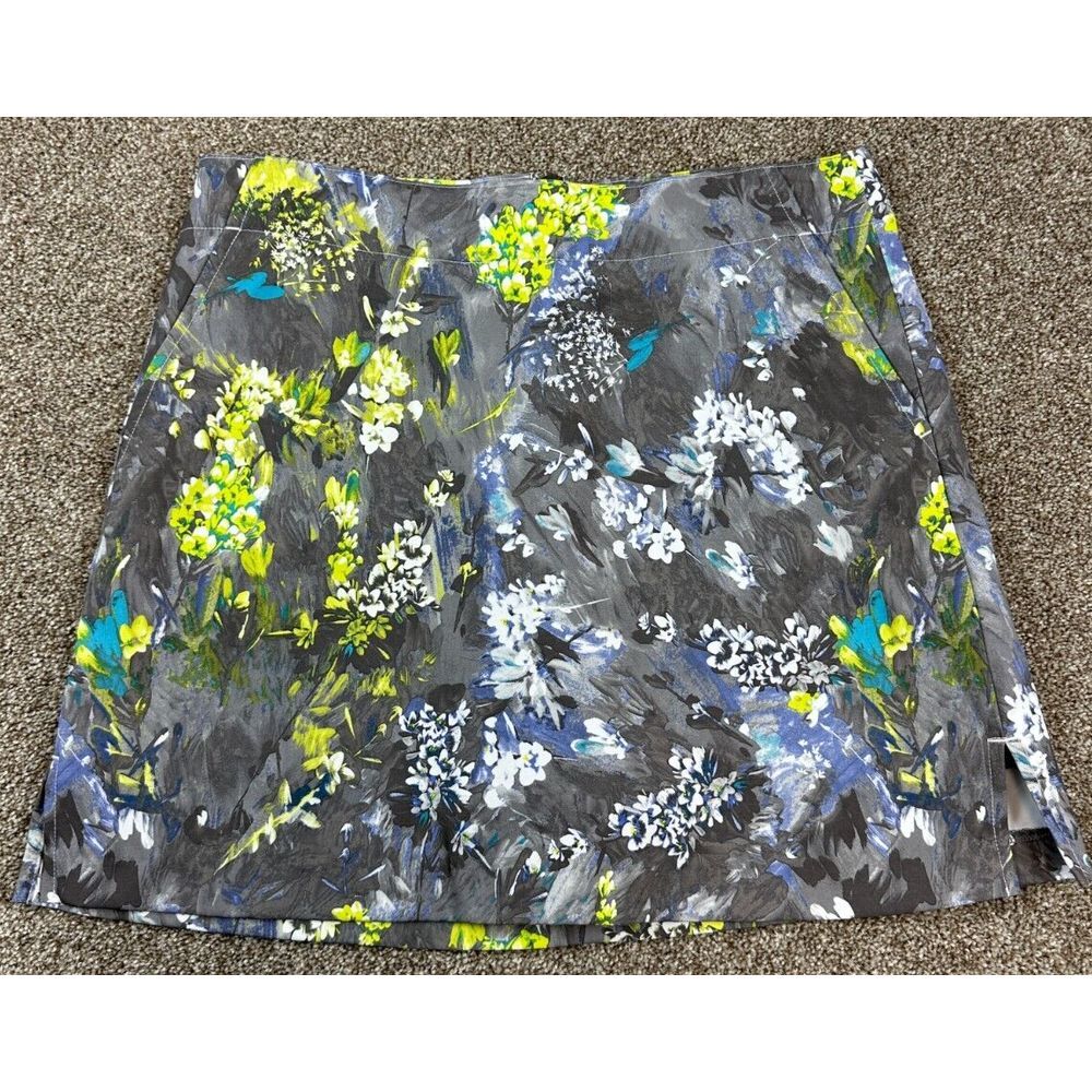 Lady Hagen Women's  Golf Skort Skirt w‎ Shorts Size 2 Pockets Floral Stretch